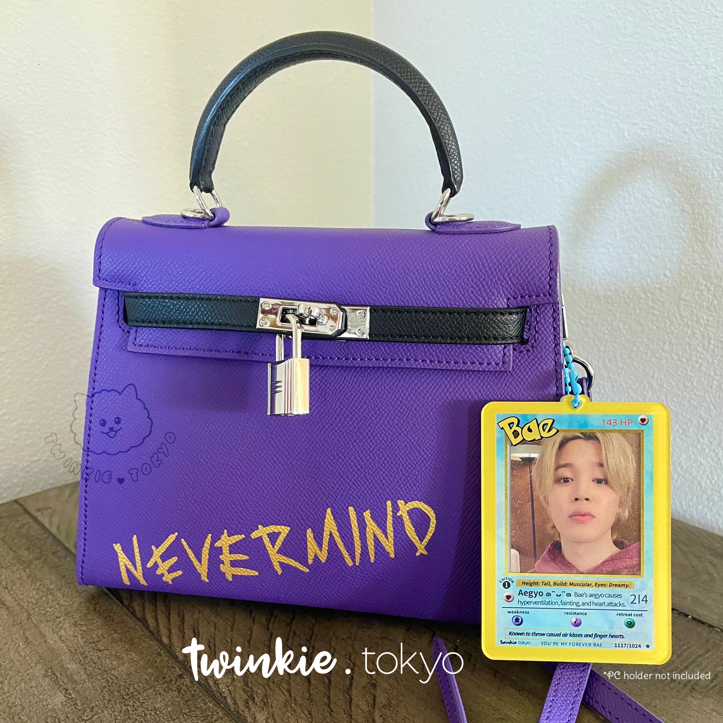 BTS Jimin NEVERMIND Genuine Leather Handbag Cross-Body — Twinkie.Tokyo